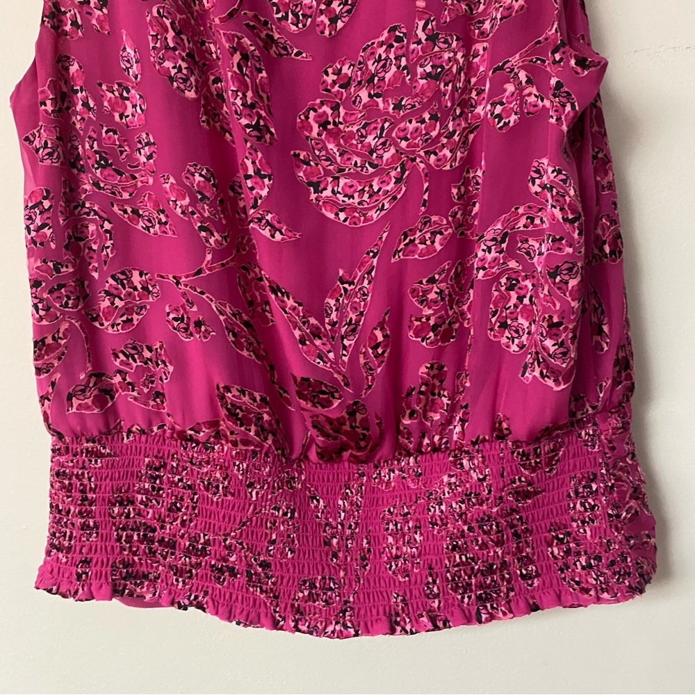 White House Black Market Pink Floral Blouse - Picture 7 of 7